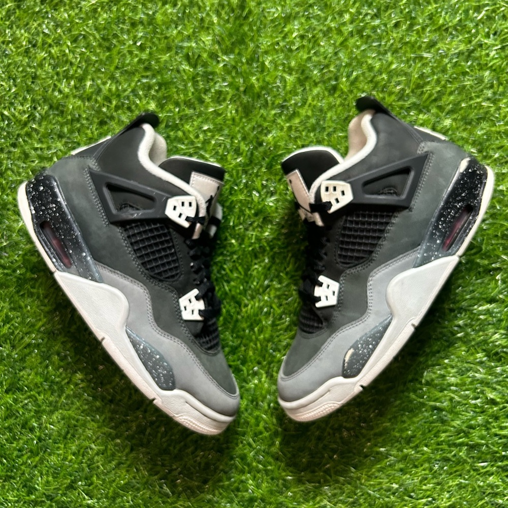 Air Jordan 4 Retro Fear 2024 GS Size 7Y Black Anthracite FQ8213-002 No Box